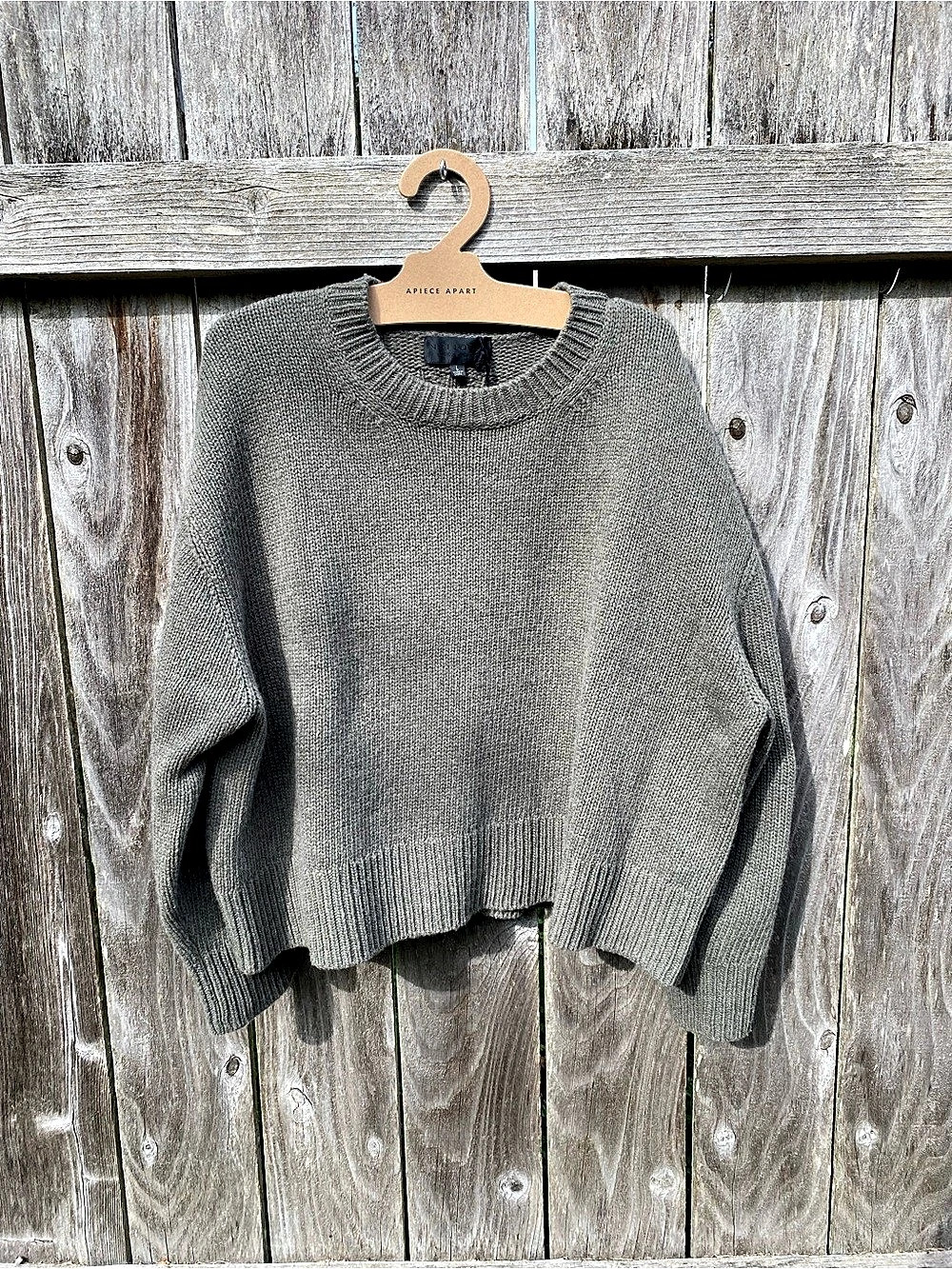 NWT NILI LOTAN LARGE Haisley Sweater Army Green lo